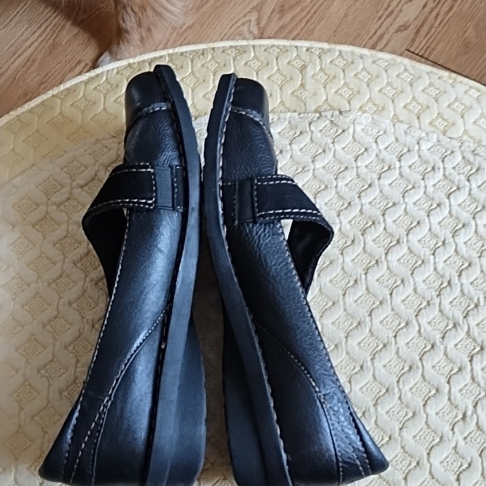 Clarks Leather Bendable Mary Jane's Size 10 - Picture 5 of 10